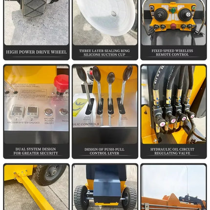 Customize Vacuum Lifting Suction Cups 600kg 800kg Electric Glazing Robot Vacuum Suction Cup Glass Lifter for Installing Windows