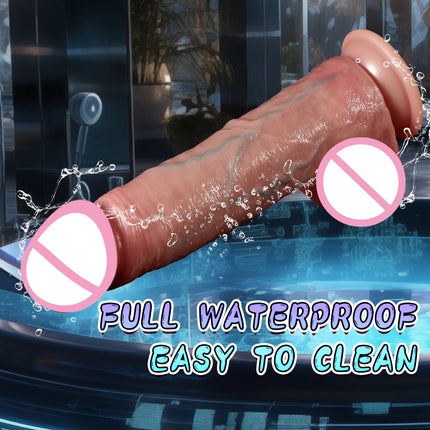2 in1 Super Realistic Dildo Penis Sliding Foreskin ejaculation Big Dick Penetration Anal Female Masturbation Sexy Adult Sex toys