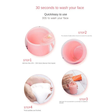 Portable Foaming Clean Tool Simple Face Cleanser Shower Bath Shampoo Foam Maker Bubble Foamer Device Cleansing Cream Reusable