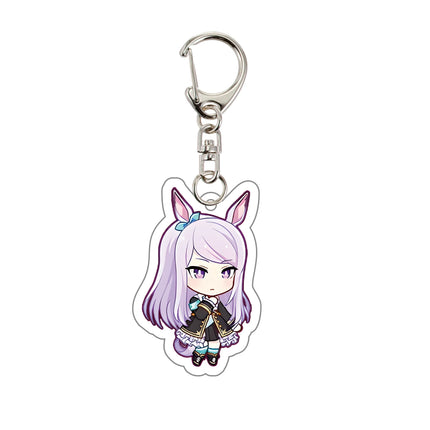 Fans gifts Anime keychains Acrylic Stand Ornaments Uma Musume Pretty Derby Oguri Cap Silence Suzuka Agnes Tachyon Clear Bliss