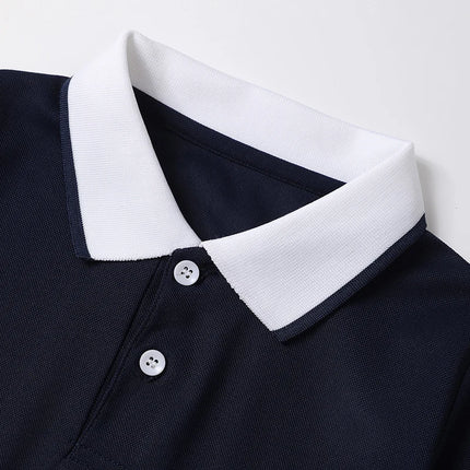 2/1 Piece Children's Summer Color Matching Lapel POLO Shirt Boy Casual Handsome Basic Short-sleeved Girl Joker Sweet Tennis Top