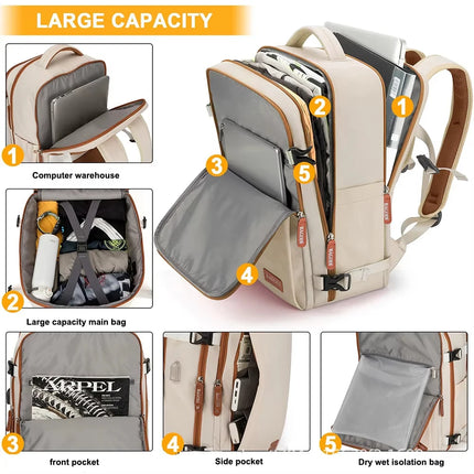 Buylor Travel Backpack for Women Men 45x20x30 Easyjet Cabin Bags Laptop Backpacks Carry on Backpack Casual Daypack for Weekender