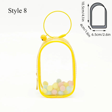 2023 Plush Doll Storage Pouch Transparent Mystery Box Storage Fashion Thicken Keychain Bag Classic Cute Doll Bag Keychain Wallet