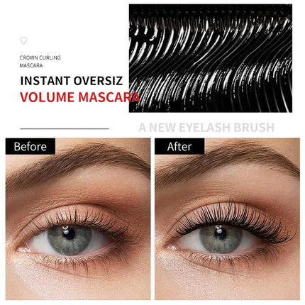 4D Mascara Waterproof Extra Volume Long -lasting Hyper Lengthening Eyelash Non-smudging Eyelashes Black Mascara