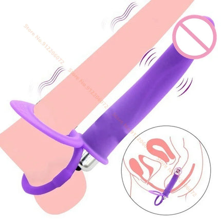 Sex Shop Double Penetration Anal Plug Dildo Big Butt Plug Vibrator For Men Strap On Penis Vagina Plug Adult Sex Toys For Couples