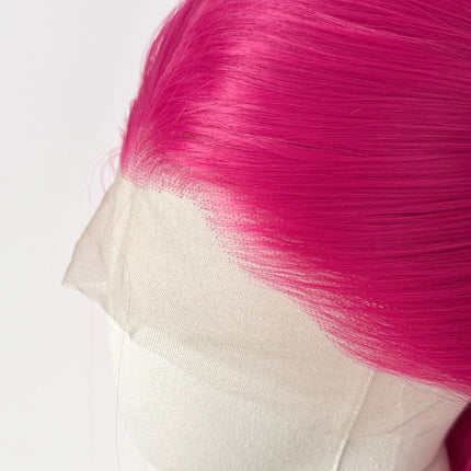Ashely Pink Lace Front Wig 26“ 13x4 Lace Frontal Wigs Long Straight Heat Resistant Fiber Synthetic Wig for Mira Cosplay
