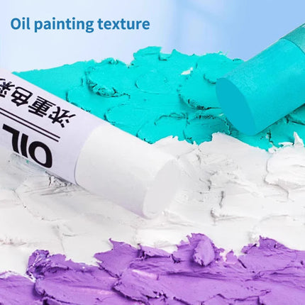 Soft Oil Pastels Set 6/18PCS White Color Artist Professional Painting Oil Pastel Stick for Painting Drawing Graffiti Art Crayons