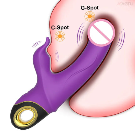 Twisting Wiggle Rabbit Vibrator for Women Vagina G-Spot Vibrator Clitoris Stimulator Female Masturbation Sex Toy for Women
