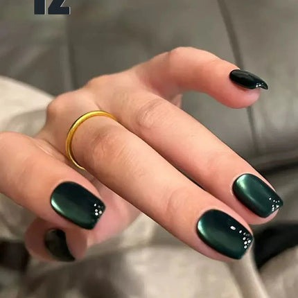 10ML 1-10PCS Hot Selling Blue Nails Glass Bead Whitening Deep Blue Magnet Cat Eye Nail Polish Gel French Tip Nails Nail Supplies
