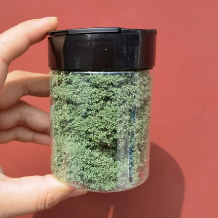 160ml/bottle Mesh Filamentous Sponge Tree Powder Cluster Shrub Vegetation Diy Scene Making Materials Railway Diorama Layout