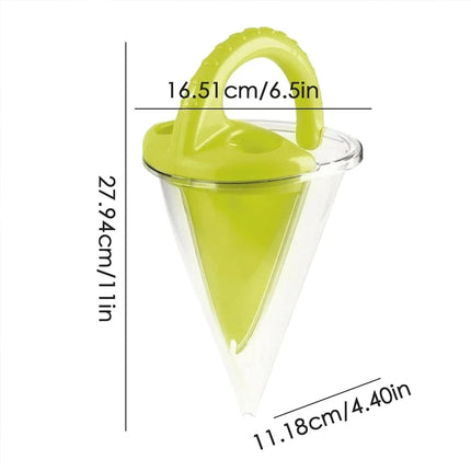 Summer Overflow Funnel Toys Handheld Spilling Funnel Beach Sand Strainer Toy Multifunctional Plastic Digging Sand Kit Crafts