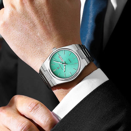 POEDAGAR Luxury Fashion Men's Watch Waterproof Stainless Steel Quartz Men Wristwatch Luminous Date Week Business Watches For Men