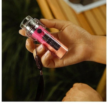 Waterproof Outdoor Camping Compass Dual Arc Type-C Plasma USB Electric Lighter Multi-Function Flashlight Survival Ignition Tool