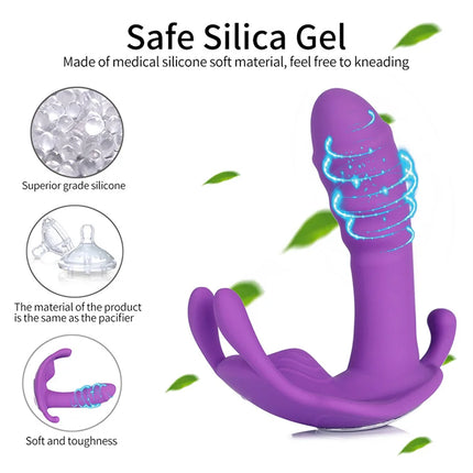 Remote Control Rabbit Vibrator Wearable Panties Dildo Vibration Massage Clit Stimulator Female Masturbation Sex Toy for Women