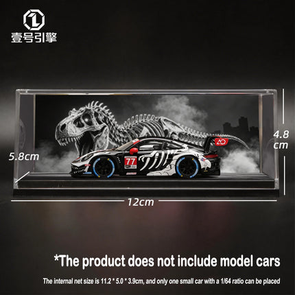 1/64 model acrylic display box compatible with MINIGT Porsche Bone Dragon