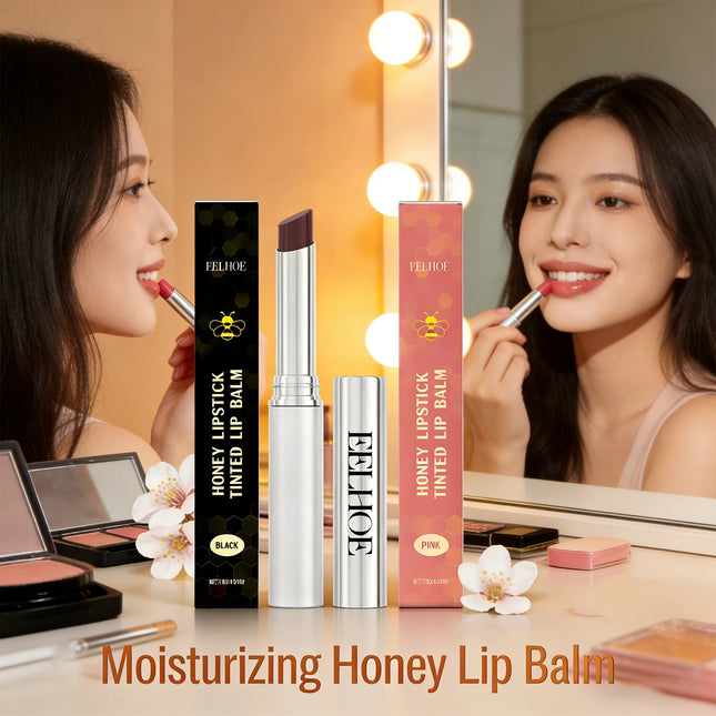 Moisturizing Honey Lipstick Deeply Nourishing Diminish Lip Lines Effectively Relieve Dry Lips Restore Elasticity Tinted Lip Balm