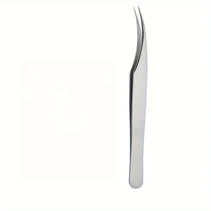 1Pc stainless steel eyelash tweezers, dolphin clip, super sharp, also suitable for ingrown hair removal, blackhead remover