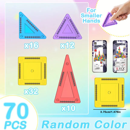 3.75cm Mini Magnetic Tiles Educational Magnetic Building Blocks Set Toy For Kids Children Holiday Gift