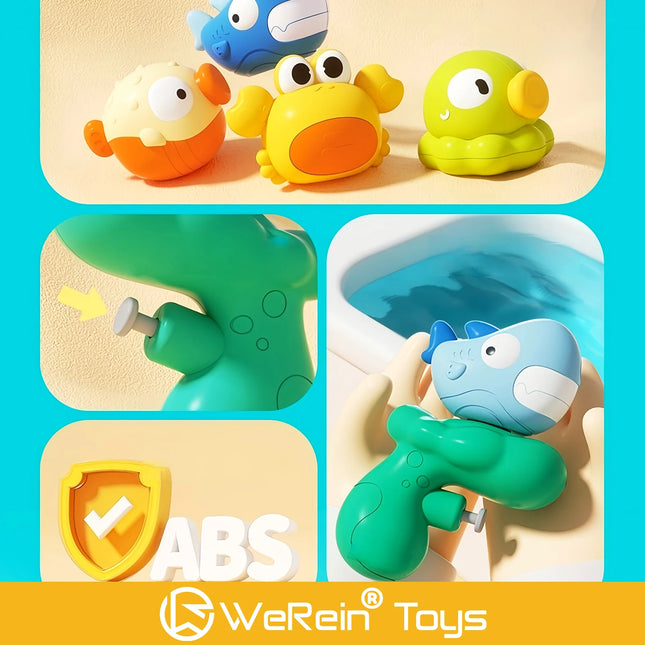 Mini Water Gun Toy Ocean Animal Cute Shape Playful Swimming Water Sprinkler Kids Outdoor Game Animal Themed Toys