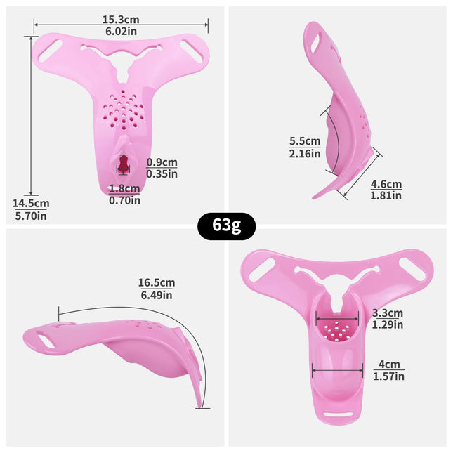 LEZEE Resin Chastity Cages Urethral Lock Device With Chastity Belt Male Gay Hollow Cock Lock Restraint Vaginal Pants Cage