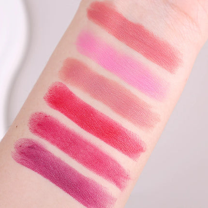 Rose Pink Nude Matte Velvet Lipstick Color Rendering Lasting Non-stick Cup Sexy Lipsticks Waterproof Beauty Lips Makeup Cosmetic