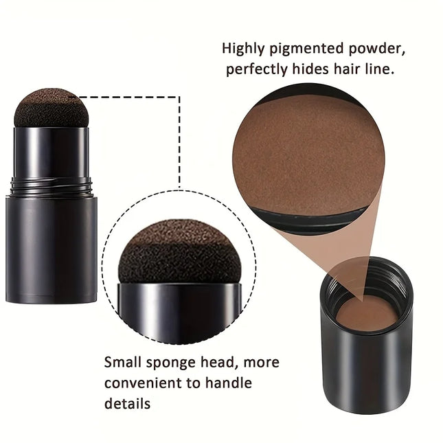 14-Color Temporary Hairline Powder Stick, Waterproof Hairline Filling Powder, Hair Shadow Powder, Hair Shading Sponge Pen