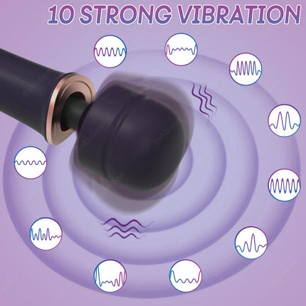 G Spot Vibrator Wand Vibrators Sex Toys for Women Clitoral Stimulator Dildo 10 Vibrating Magic Wand Vibrator Massager for Female