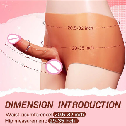 Wearable Dildo Panty Harness Strap On Dildo Adult Women Sex Toy High Elastic Silicone Large Dick Clitoris Stimulator Lesbian Toy