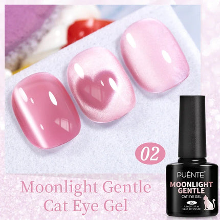 7.5ML Amber Moonlight Cat Magnetic Gel High Glossy Luxury Coffee Series Cat Eye Gel Soak Off UV Semi-Permanent Nail Art Varnish