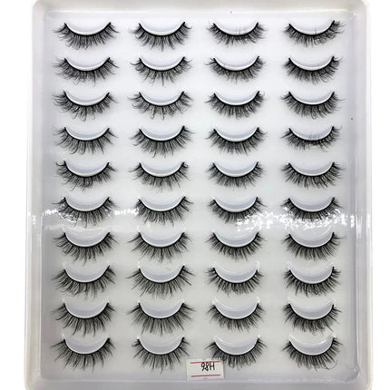 2023 New 20 pairs natural long 3D mink false eyelashes fake lashes makeup kit Mink Lashes extension eye lashes short eyelashes