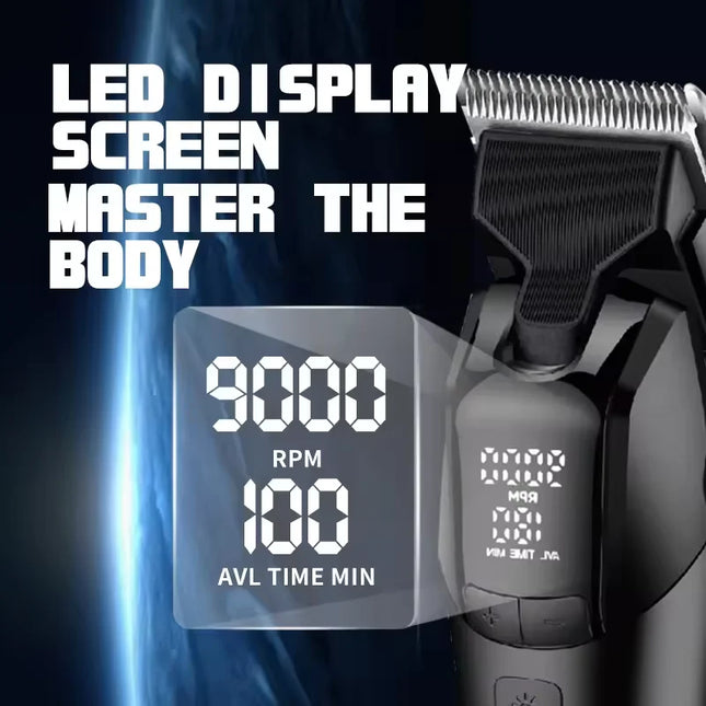 Kemei KM-1858 10W Professional Electric Hair Clipper DLC Blade Trimmer Cordless USB Charging Rechargeable Hair Clippers