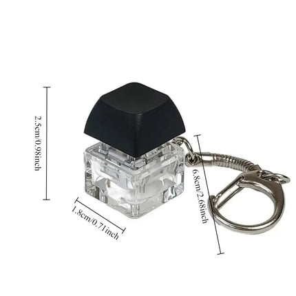 Click Button Fingertip Button Keychain Keyboard Switche ABS Mechanical Switch Keychain Fun Decompression Button Pendant