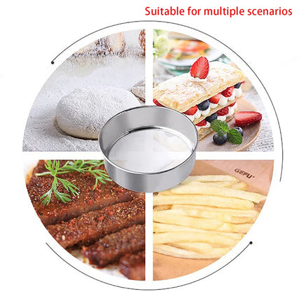 Cooking Sieve For Flour Tea Pasta Strainer Tamis Flours Mesh Rice Pastry Utensil Fine Mesh Cooking Sieve Kitchen Tamis Utensil