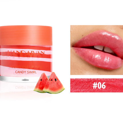 18g Strawberry Lip Balm Hydrating Lip Mask for Night Sleep Fades Lip Lines Plumps & Moisturizes Fruit-Infused Nude Lip Primer