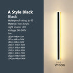 A style Black / Dimmable with remote / 30cm
