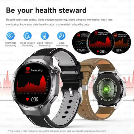 2027 Watch 5 Pro Track Compass Watch Men 360*360 AMOLED Screen NFC BT Call Waterproof Health Monitor Man Smartwatches