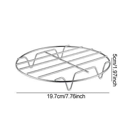 Air Fryer Universal Accessories Metal Oven Air Fryer Racks For Baking Stackable Grill Skewer Rack Fit All Airfryer 4.2Qt - 5.8Qt