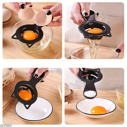 2-in-1 Cute Cartoon Cat Egg Separator & Measuring Cup Easy Yolk & White Filter for Baking and Cooking, Perfect Kitchen Gadget