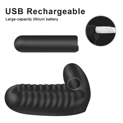 Sex Toys Finger Sleeve Vibrator G Spot Massage Clit Stimulate Female Masturbator Adult Products