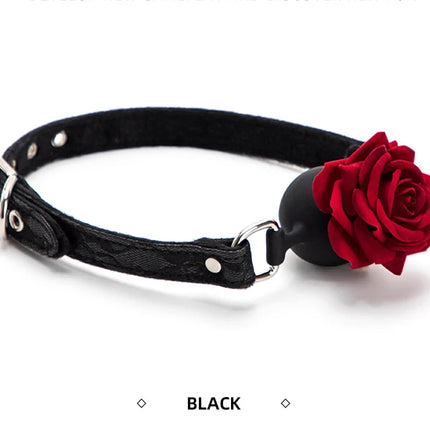 5 Colors Rose Mouth Gag Sexy Retro Lace Pattern Bondage BDSM Mouth Ball Dog Slave Flirting Adult Games Sex Toys For Women Couple