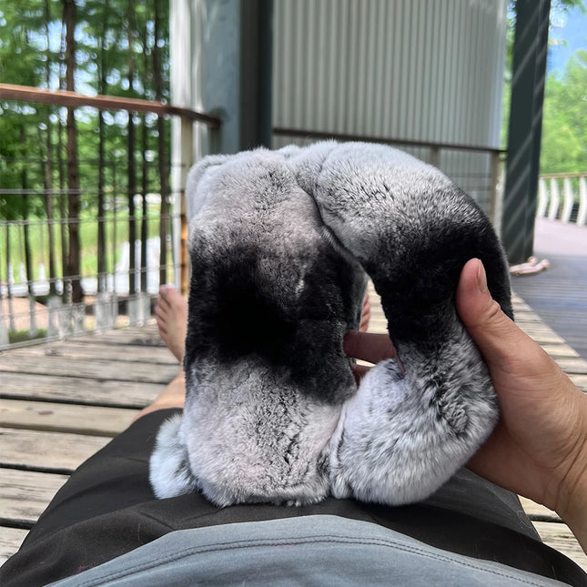 ChinChilla Color Real Rex Rabbit Fur Masturbator For Men Male Sex Toy Men Masturbation Cup Adult Goods for Men