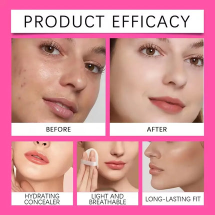 Peptide Bounce Balm Foundation Hydrating Age Defying Makeup For Mature Skin Full Coverage Waterproof Hydrating Balm Foundation