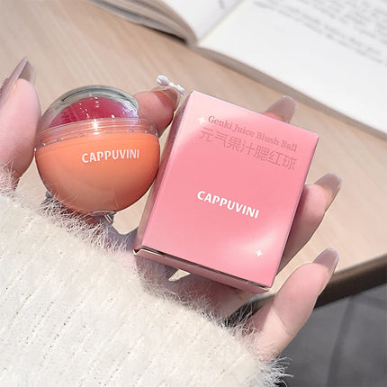 High Pigment Juice Blush Balls Natural Saturation Tint Brightening Moistured Easy Color Rouge Silky Blusher Cream Contour Makeup