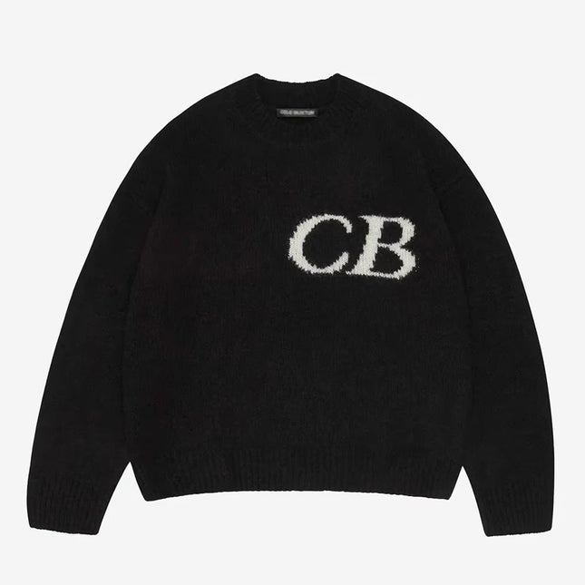 Top Quality CB Sweatshirt Jacquard Women Men Knited Sweaters High Street Men Casual Oversized Sweater Pullover Woolen Pants Sets
