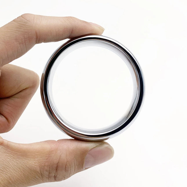 1pc Penis Stretcher Fun Metal Rings Male Sex Products Metal Penile Rings Time-Lapse Penis Rings Penis Weights Dick Sex Toys