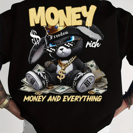 The new men's T-shirt for summer 2025 is a casual, fashionable, sporty, breathable, soft, and simple 3D letter print.