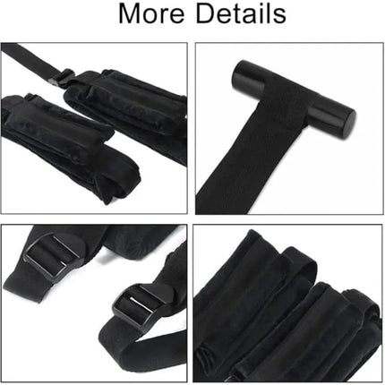 Extra Thick Padded Door Swing Ergonomic Leg Support Adjustable Over-The-Door Sling System Heavy-Duty Comfort Harness for Couple