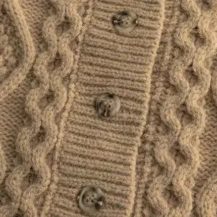 Autumn Sweater Children's Clothes Sweater Knit Cardigan for Girls Boys Long Sleeve Keep Warm Thickened Jacket Outfit Coat