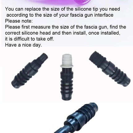 For fascia gun massage head modification replacement head, dildo, G-spot vibration, clitoris stimulation, anal plug, vibrator