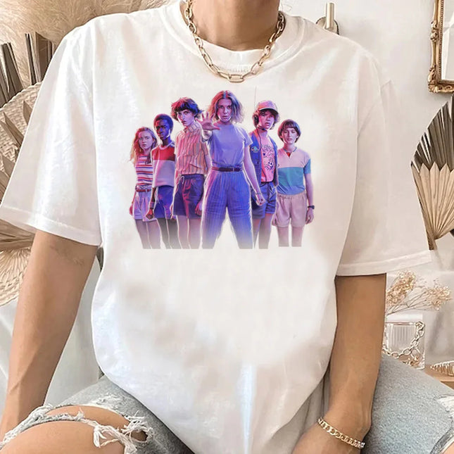 Hot Tv Movie T-shirt Women The Demogorgon T Shirt Short Sleeve Unisex Tops Tshirt Cannibal Flower Streetwear